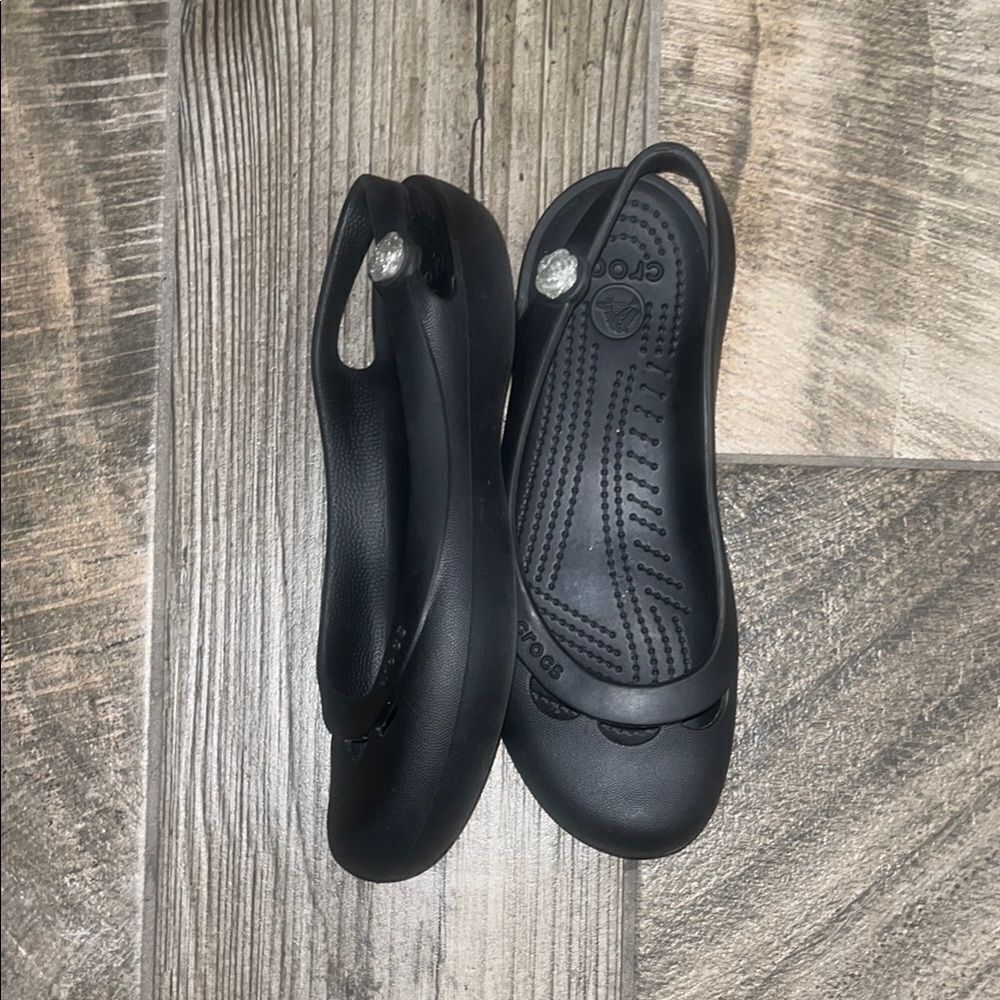 CROCS Black Flats Comfortable Loafers